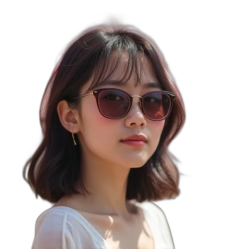face, hair, jacket, dress, photorealistic, 3d render, anime, oil painting transparent PNG cut-out