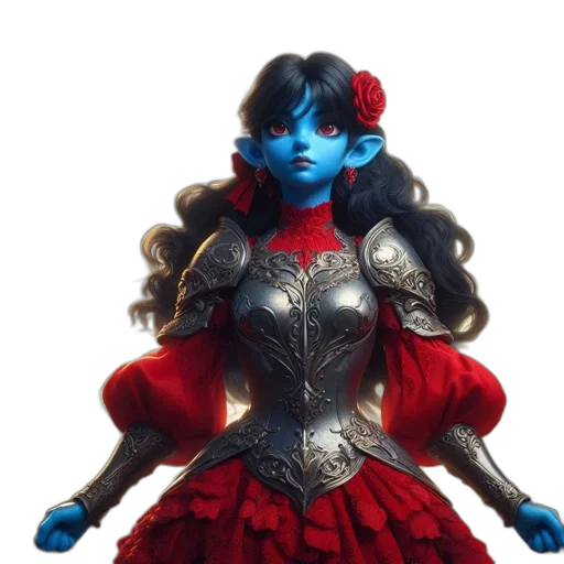 mask, 3d render, concept art, comic book art, fantasy art, unusual, woman, blue transparent PNG cut-out