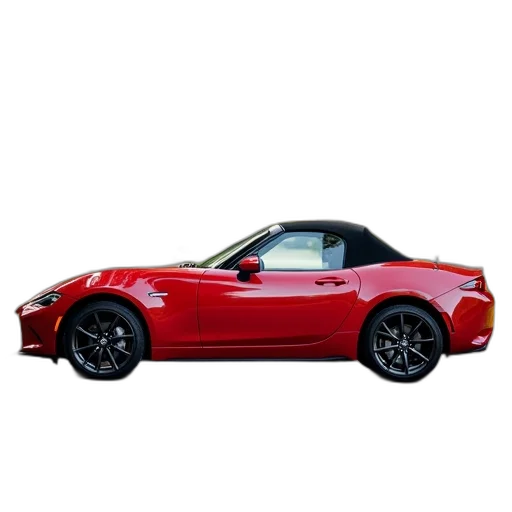 car, 3d render, photorealistic, concept art, red, convertible, sports, parked transparent PNG cut-out