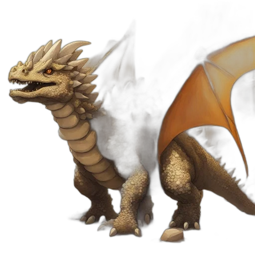 dragon, creature, animal, fantasy art, concept art, 3d render, photorealistic, golden transparent PNG cut-out