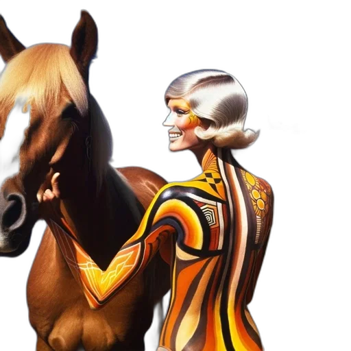 hair, photorealistic, concept art, 3d render, calm, clear, day, patterned-body transparent PNG cut-out