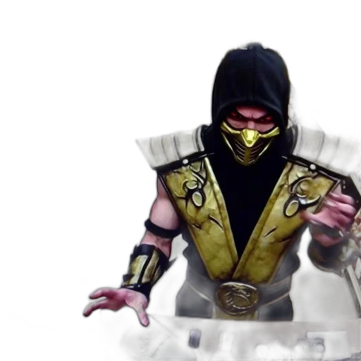 mask, concept art, 3d render, inside, store, figure, costumed, like transparent PNG cut-out