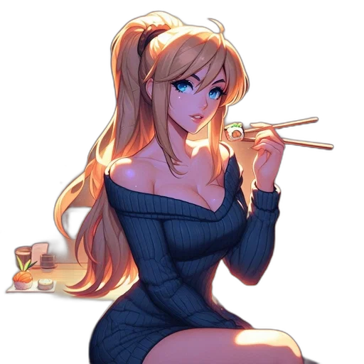 dress, staff, weapon, anime, cartoon, pixel art, fantasy art, fire transparent PNG cut-out