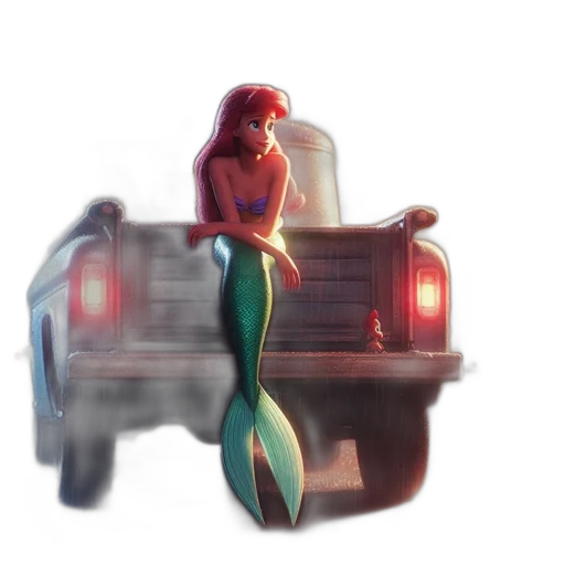 car, dress, concept art, watercolor, fantasy art, pixel art, underwater, neon lights transparent PNG cut-out
