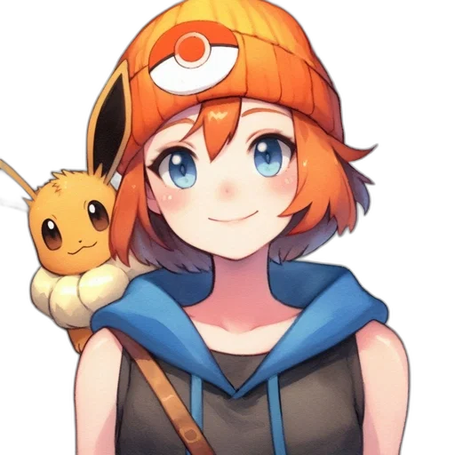 staff, animal, hat, creature, pixel art, anime, watercolor, cartoon transparent PNG cut-out