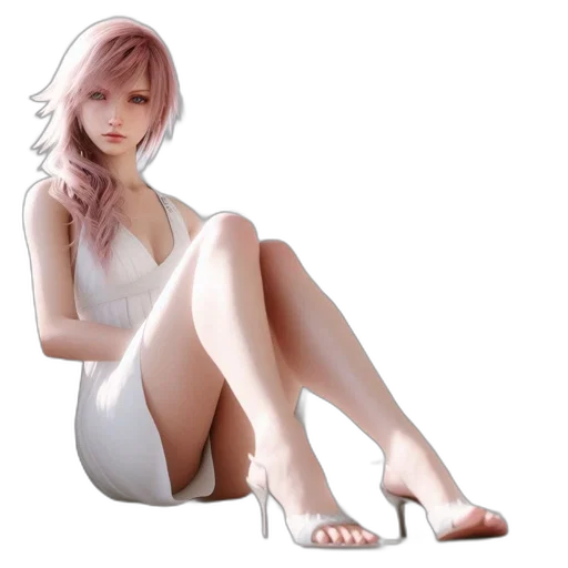 dress, robot, concept art, 3d render, fantasy art, photorealistic, pastel, monochrome transparent PNG cut-out