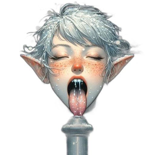 staff, face, mask, concept art, fantasy art, 3d render, watercolor, pastel transparent PNG cut-out