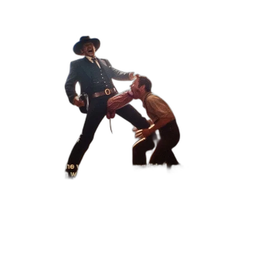 hat, jacket, shoes, man, suit, stands, heroically, wild transparent PNG cut-out