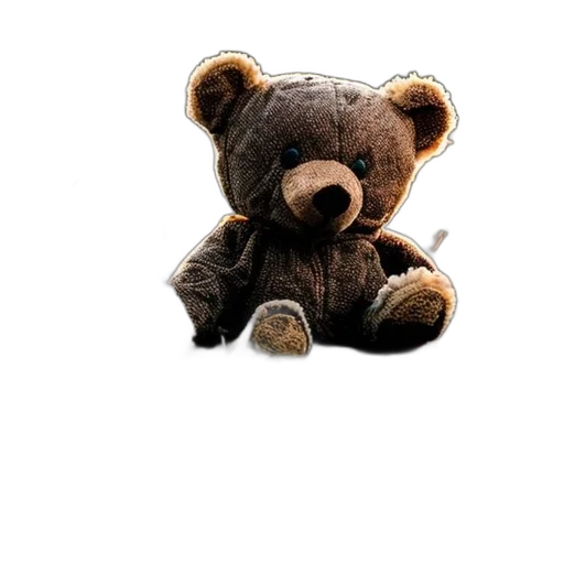 animal, staff, photorealistic, 3d render, concept art, worn, teddy, bear transparent PNG cut-out