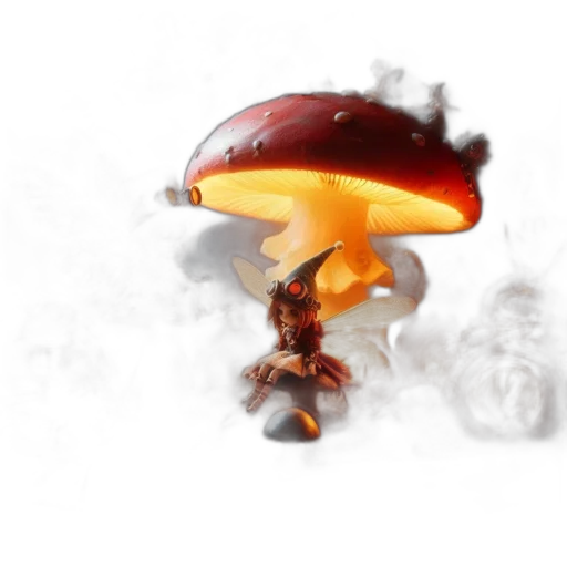 dragon, hat, weapon, creature, concept art, 3d render, fantasy art, pixel art transparent PNG cut-out