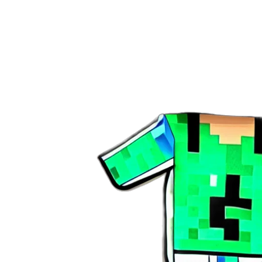 creature, staff, pixel art, 3d render transparent PNG cut-out