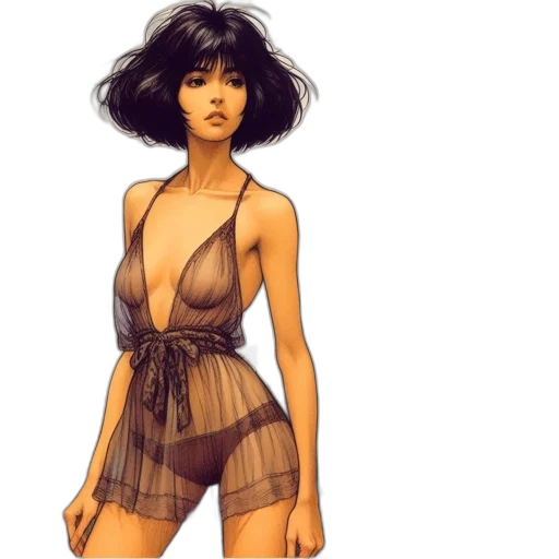dress, concept art, comic book art, fantasy art, photorealistic, earth tones, golden, dark transparent PNG cut-out