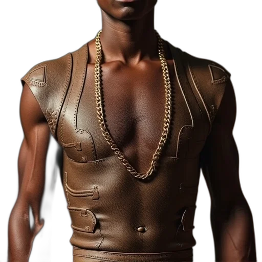 jacket, jewelry, 3d render, photorealistic, concept art, earth tones, louis, vuittor transparent PNG cut-out