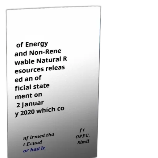 official, statement, department, energy, non-rene, wable, natural, resources transparent PNG cut-out
