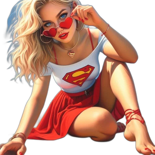 dress, jewelry, comic book art, photorealistic, cartoon, fantasy art, red, woman transparent PNG cut-out