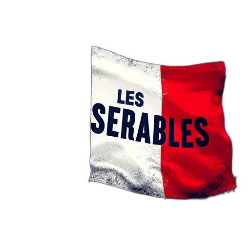 image, features, stylized, representation, french, flag, words, les transparent PNG cut-out