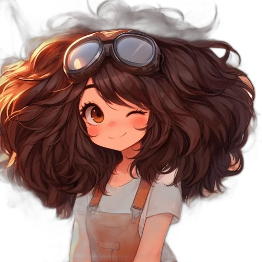 hair, face, mask, hat, anime, watercolor, cartoon, concept art transparent PNG cut-out