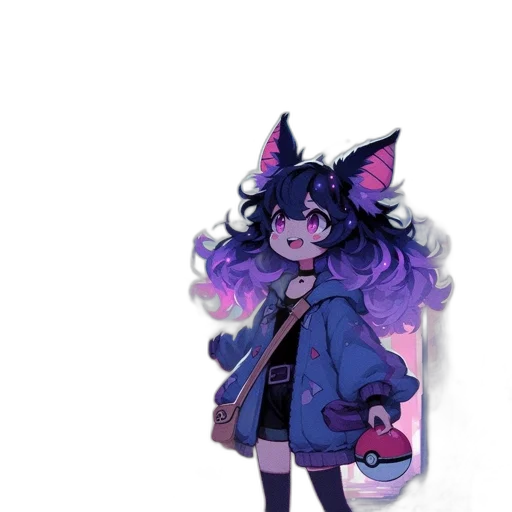staff, jacket, creature, dress, concept art, pixel art, anime, fantasy art transparent PNG cut-out