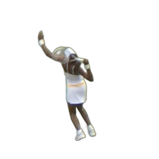 3d render, tennis, player, white, dress, court transparent PNG cut-out