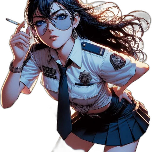 staff, weapon, jacket, comic book art, concept art, anime, cartoon, neon lights transparent PNG cut-out