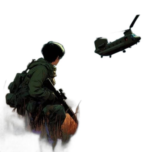 weapon, concept art, pixel art, 3d render, photorealistic, underwater, picturesque, landscape transparent PNG cut-out