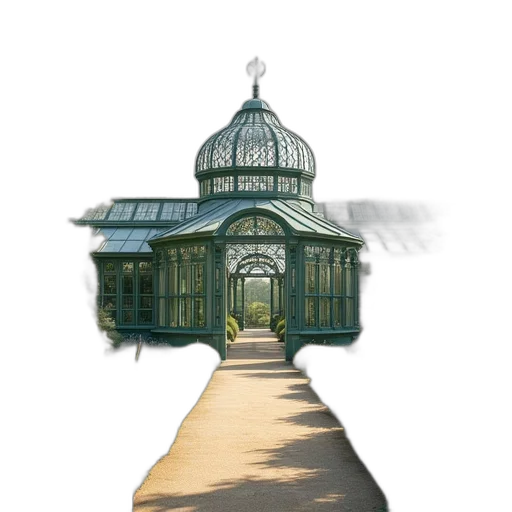building, umbrella, crown, staff transparent PNG cut-out