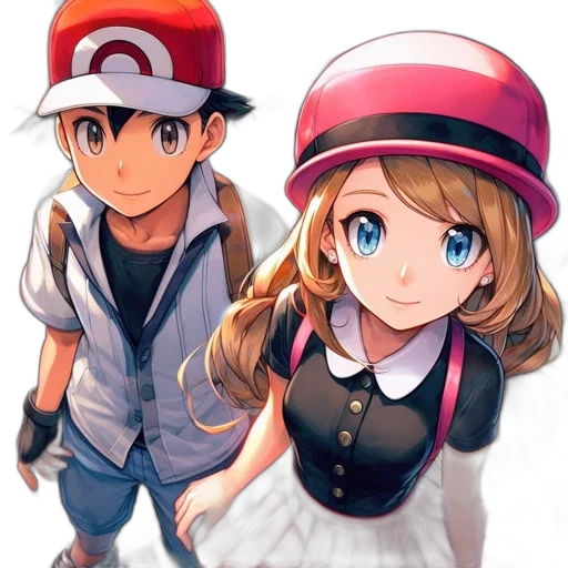 hat, dress, anime, pixel art, concept art, watercolor, monochrome, red transparent PNG cut-out