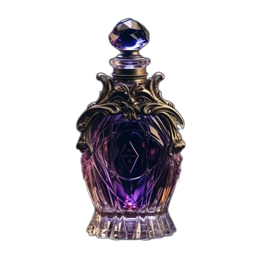 jewelry, crown, bottle, 3d render, luxurious, setting, displays, detailed transparent PNG cut-out