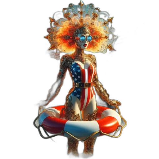 dress, crown, mask, concept art, fantasy art, pixel art, comic book art, central transparent PNG cut-out