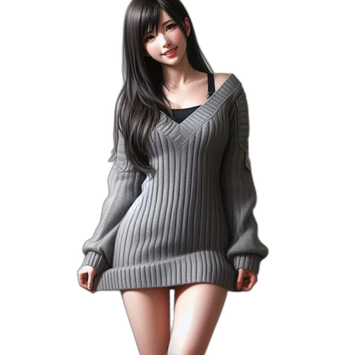 dress, 3d render, photorealistic, fantasy art, concept art, monochrome, dark, young transparent PNG cut-out