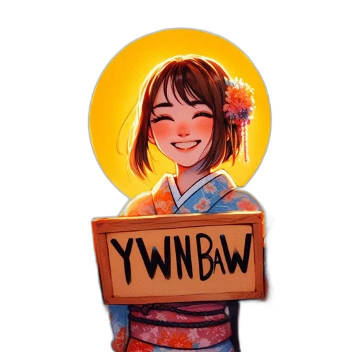 watercolor, anime, fantasy art, concept art, young, anime-style, female, character transparent PNG cut-out