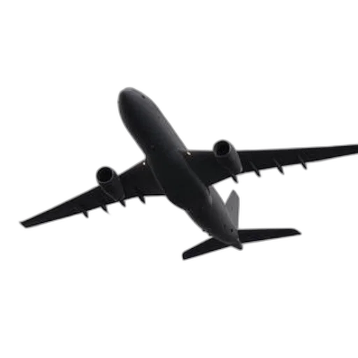 weapon, 3d render, concept art, photorealistic, black, airplane, two, engines transparent PNG cut-out