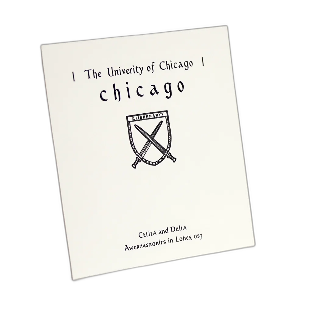 plain, white, card, title, university, chicago, library, top transparent PNG cut-out