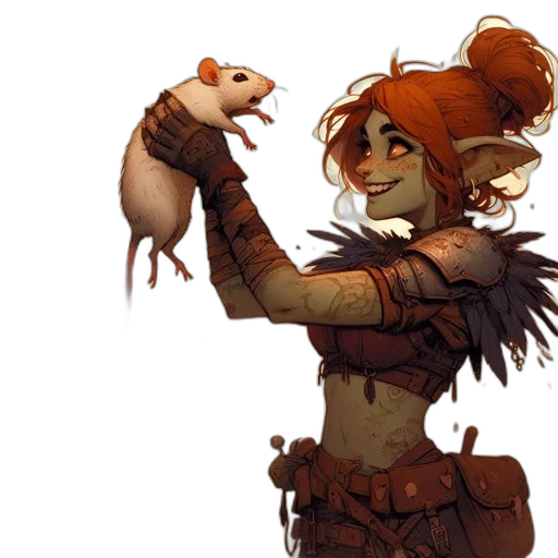 staff, creature, concept art, fantasy art, pixel art, watercolor, earth tones, adventurous transparent PNG cut-out