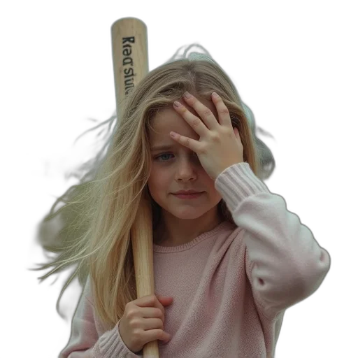 hair, staff, hat, weapon, photorealistic, girl, holding, her transparent PNG cut-out