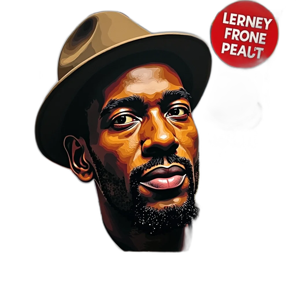 hat, comic book art, cartoon, second, image, close-up, man, face transparent PNG cut-out