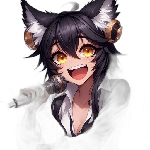 staff, animal, mask, creature, anime, fantasy art, pixel art, concept art transparent PNG cut-out