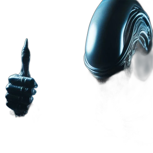 robot, weapon, hair, sword, concept art, comic book art, 3d render, photorealistic transparent PNG cut-out