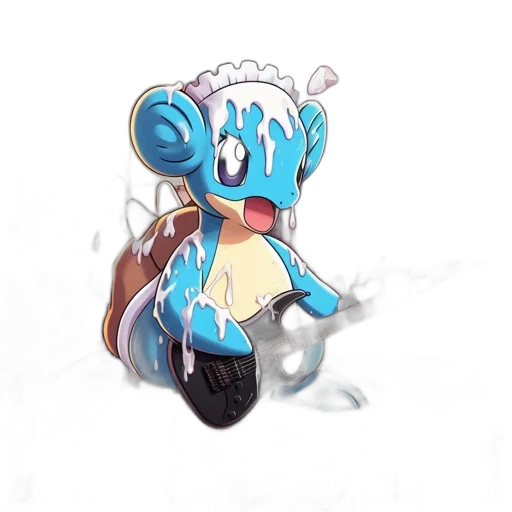 robot, creature, staff, jewelry, concept art, 3d render, pixel art, cartoon transparent PNG cut-out