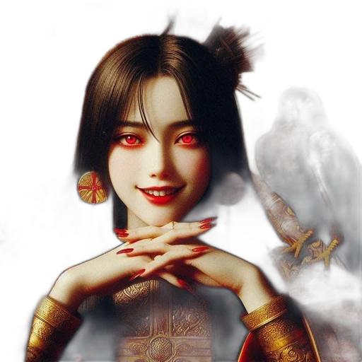 mask, fantasy art, photorealistic, oil painting, concept art, fire, red, golden transparent PNG cut-out