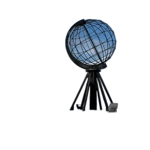 umbrella, staff, weapon, robot, 3d render, concept art, outer space, metal transparent PNG cut-out