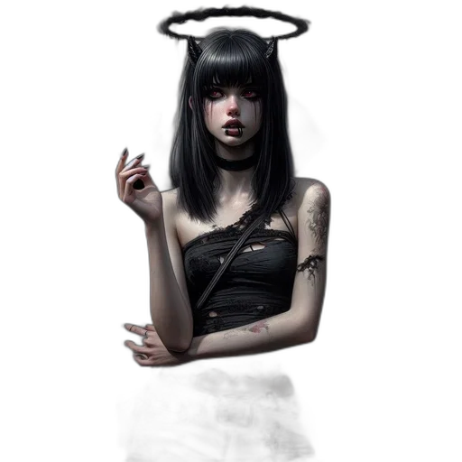 mask, face, dress, jewelry, concept art, fantasy art, photorealistic, cyberpunk transparent PNG cut-out