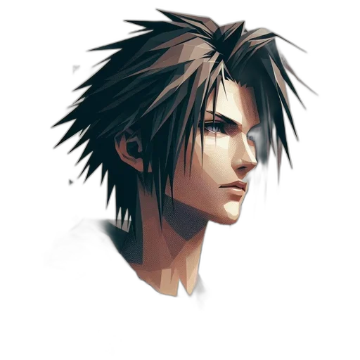 face, hair, mask, concept art, photorealistic, fantasy art, pixel art, dark transparent PNG cut-out