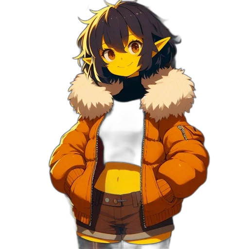 jacket, staff, dragon, creature, anime, pixel art, concept art, fantasy art transparent PNG cut-out