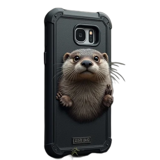 animal, creature, spiral, galaxy, otter, defender, case, skin transparent PNG cut-out