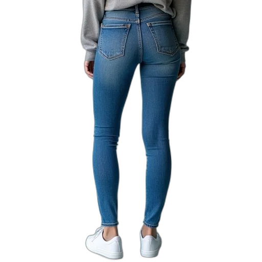 jacket, 3d render, blue, classic, skinny, jean, legging transparent PNG cut-out