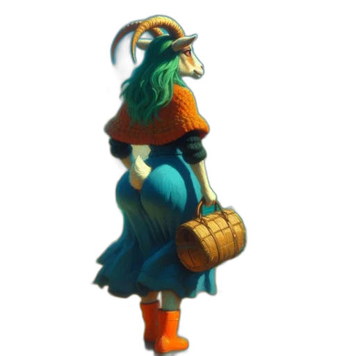 dress, staff, hat, dragon, concept art, 3d render, fantasy art, pixel art transparent PNG cut-out