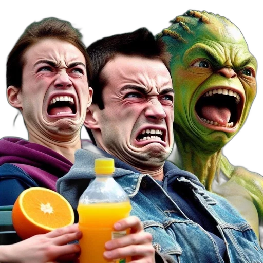 mask, face, creature, food, photorealistic, concept art, comic book art, 3d render transparent PNG cut-out