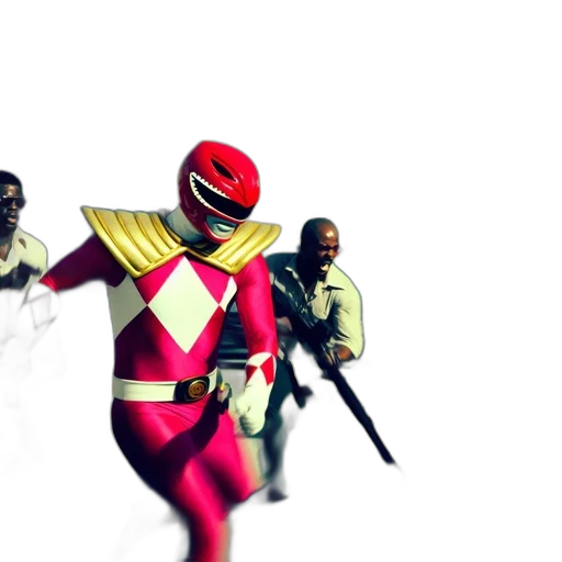 weapon, 3d render, concept art, comic book art, pixel art, red, three, individuals transparent PNG cut-out