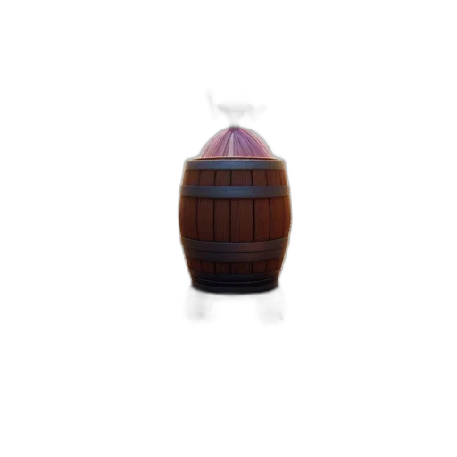 bottle, dress, furniture, crown, 3d render, female, character, stands transparent PNG cut-out